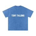 TINY TALONS Snow Washed Oversized Cotton T-Shirt
