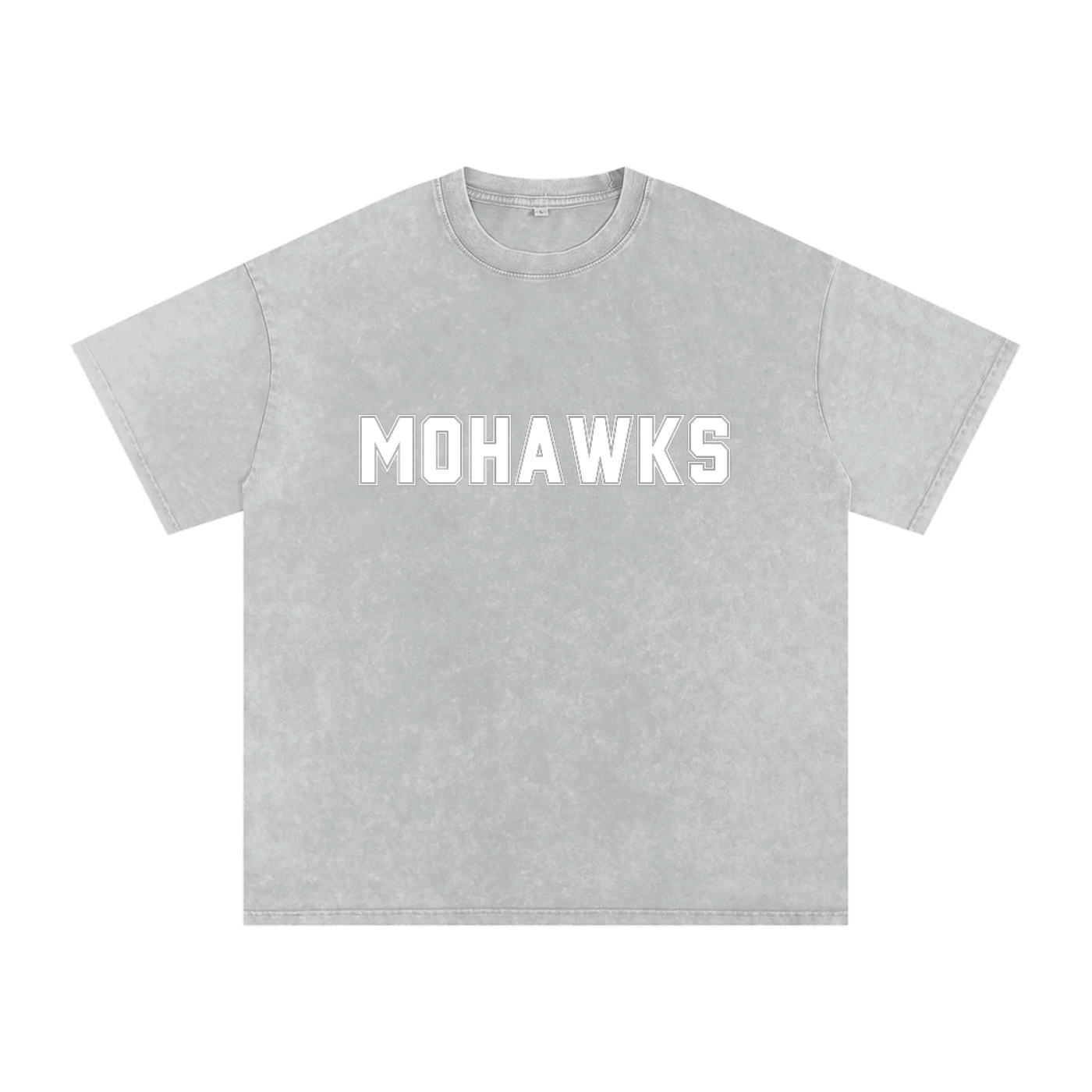 MOHAWKS Snow Washed Oversized Cotton T-Shirt