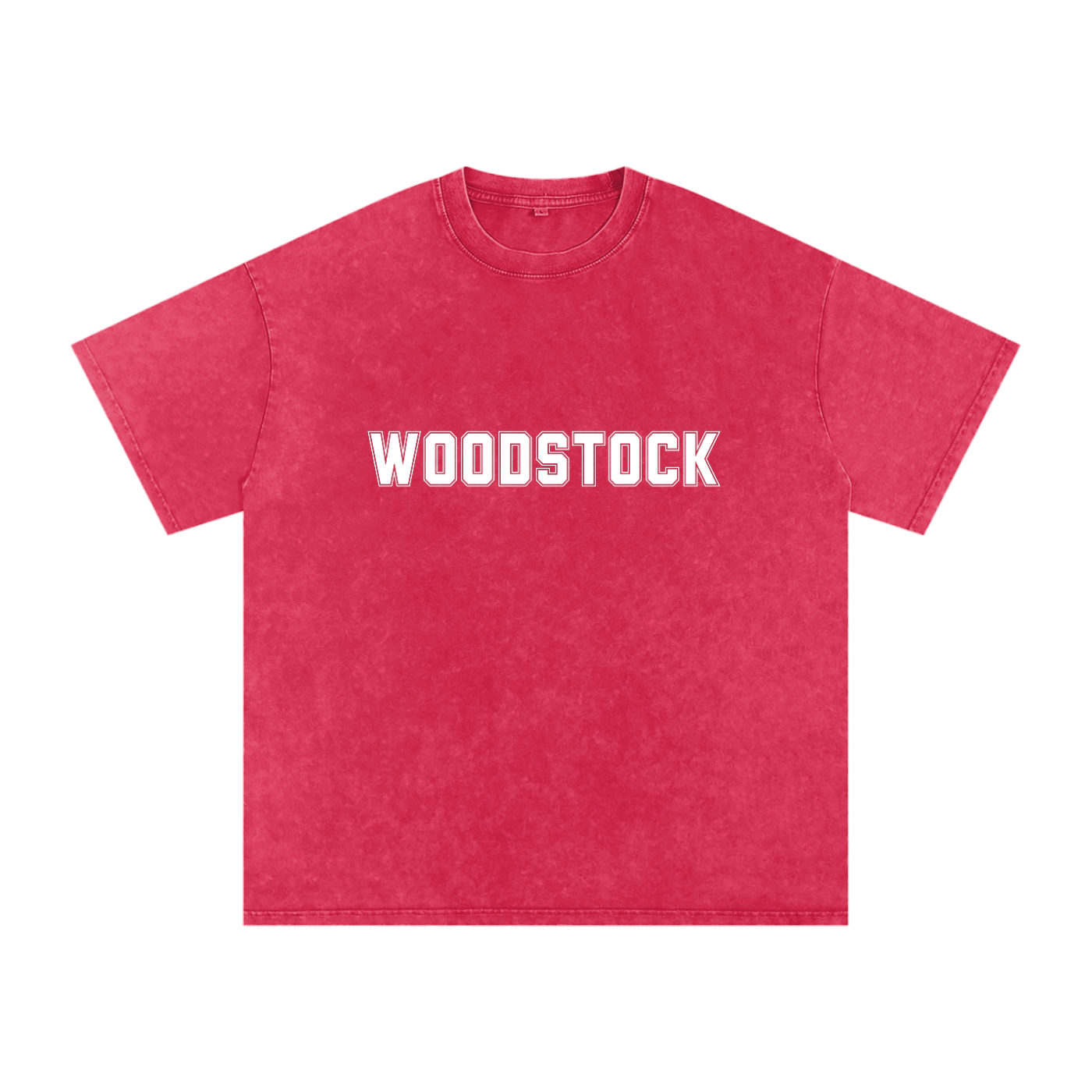 WOODSTOCK Snow Washed Oversized Cotton T-Shirt