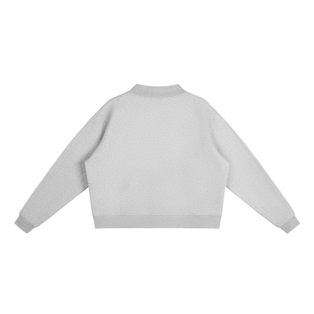 GO BIRDS Essential Fleece Mock-Neck Crew Sweatshirt