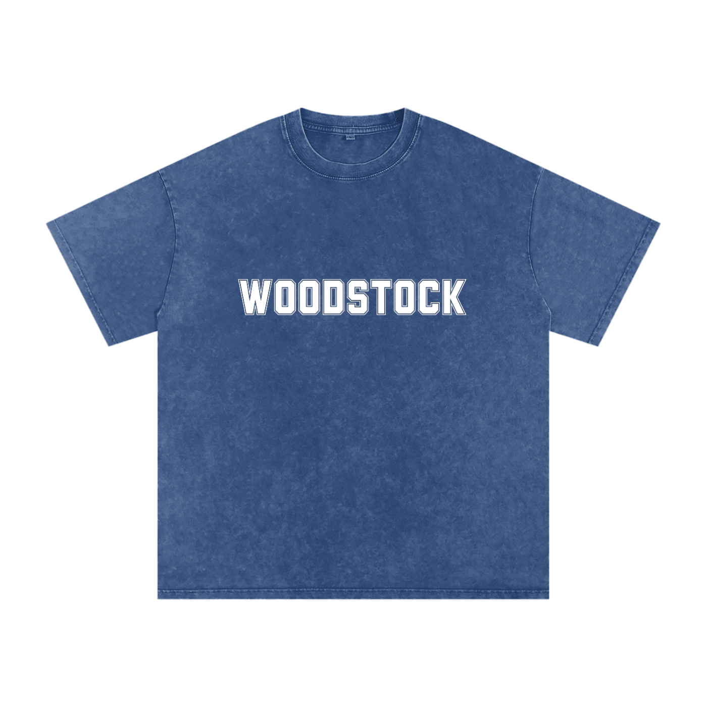 WOODSTOCK Snow Washed Oversized Cotton T-Shirt