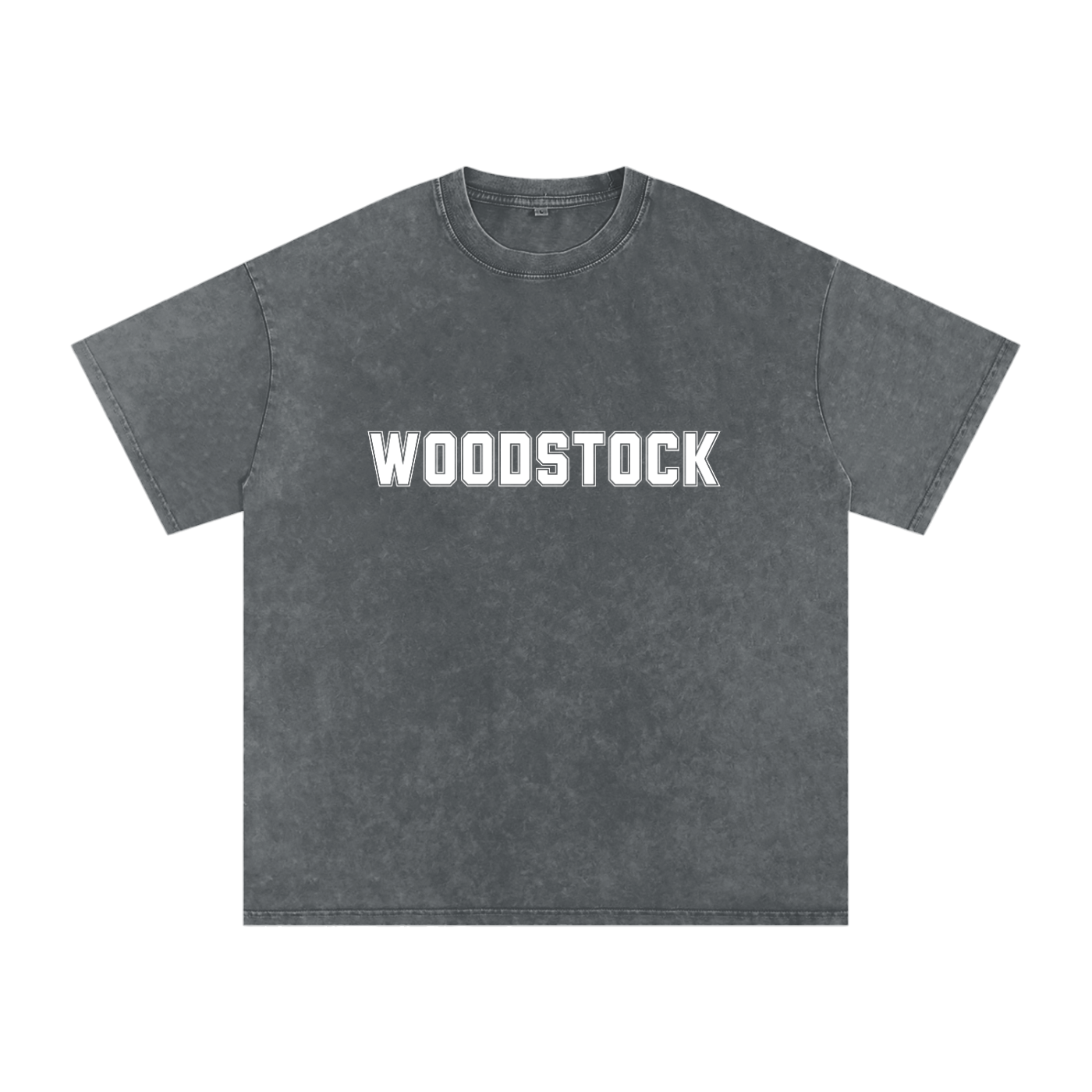WOODSTOCK Snow Washed Oversized Cotton T-Shirt