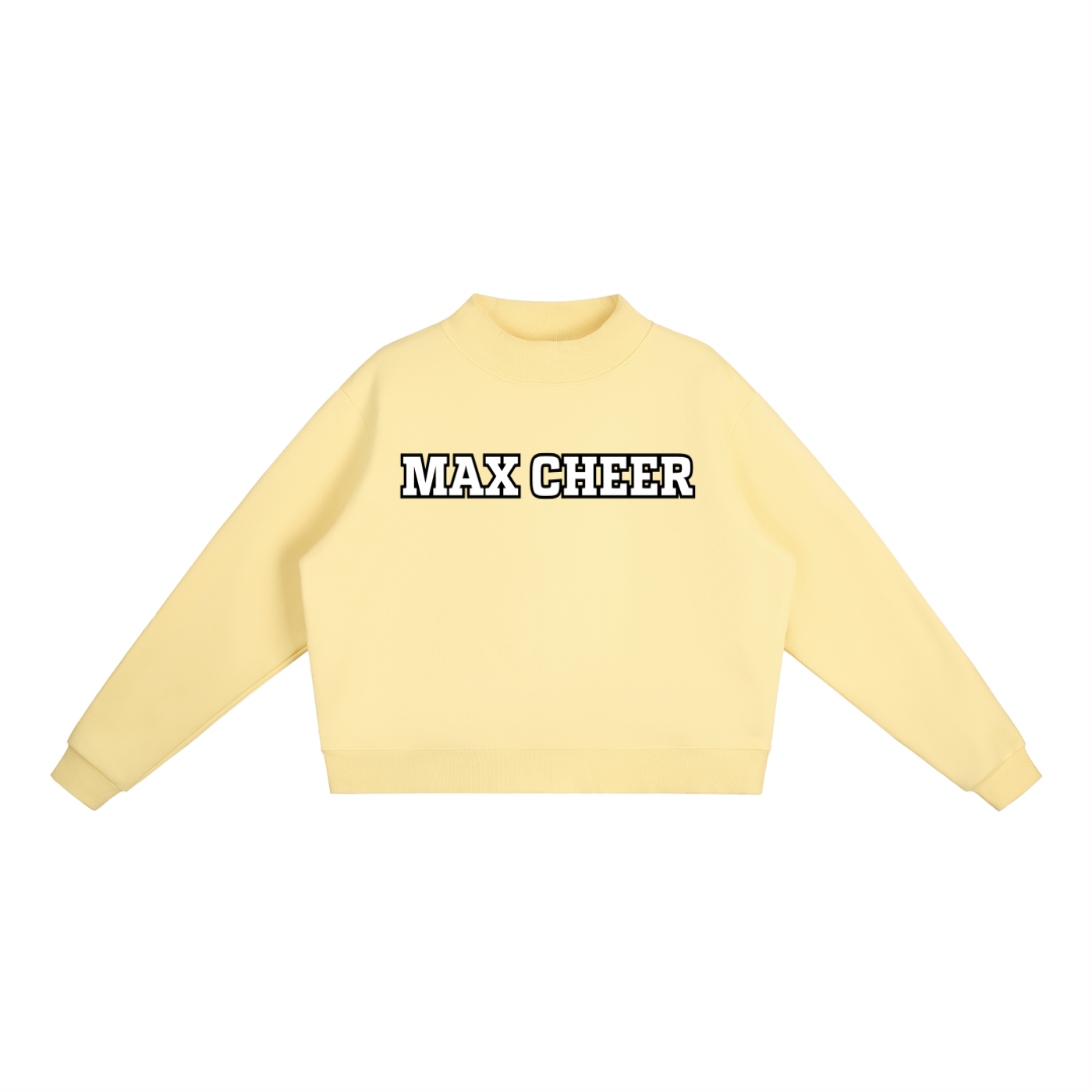 Essential Fleece Mock-Neck Crew MAX Cheer Sweatshirt