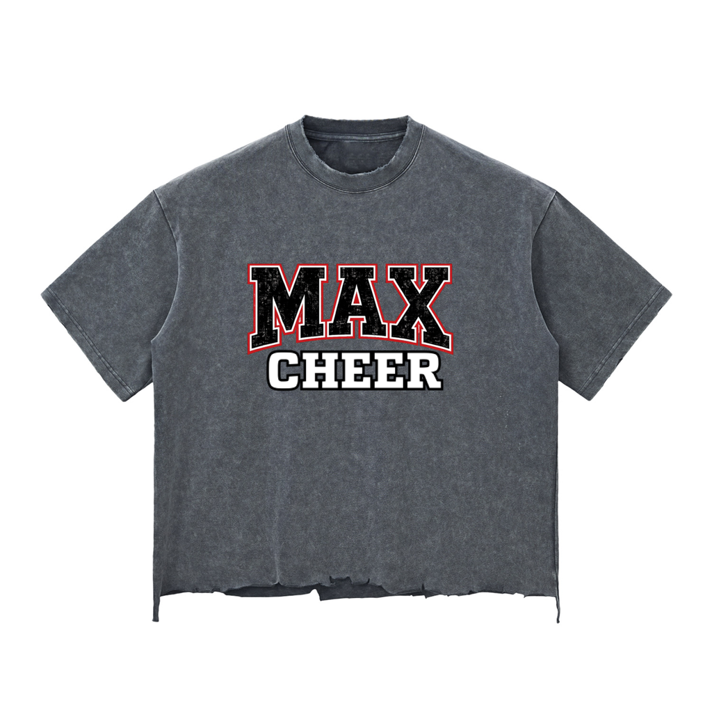 MAX Snow Wash Raw-Hem Boxy T-shirt