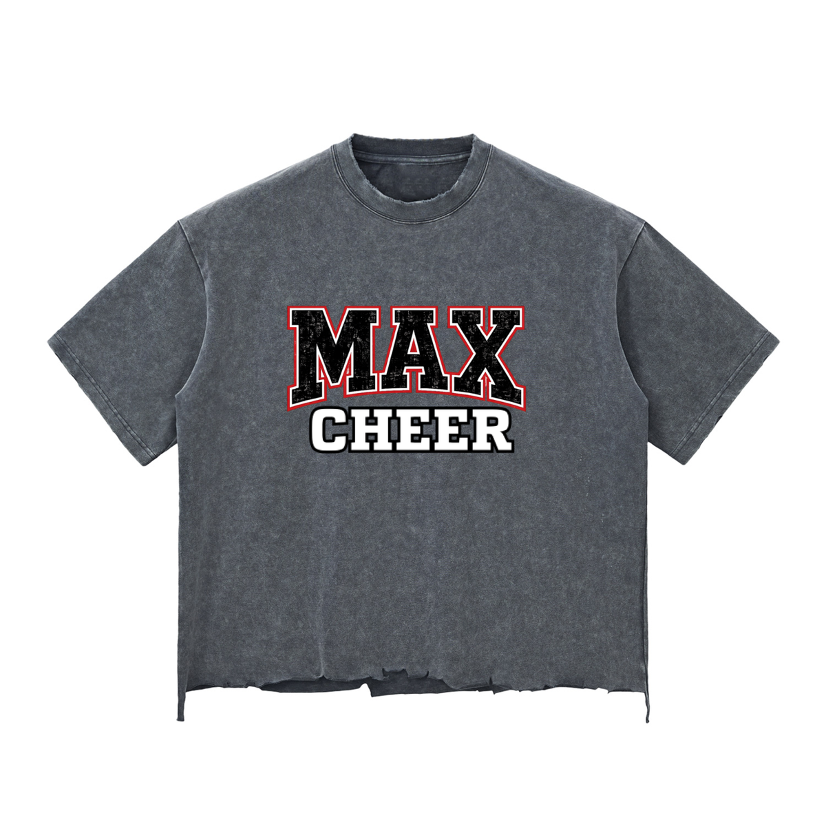 MAX Snow Wash Raw-Hem Boxy T-shirt