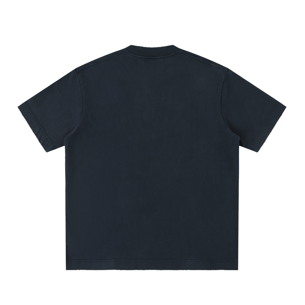 WARHAWKS Heavyweight Vintage Washed Frayed T-Shirt
