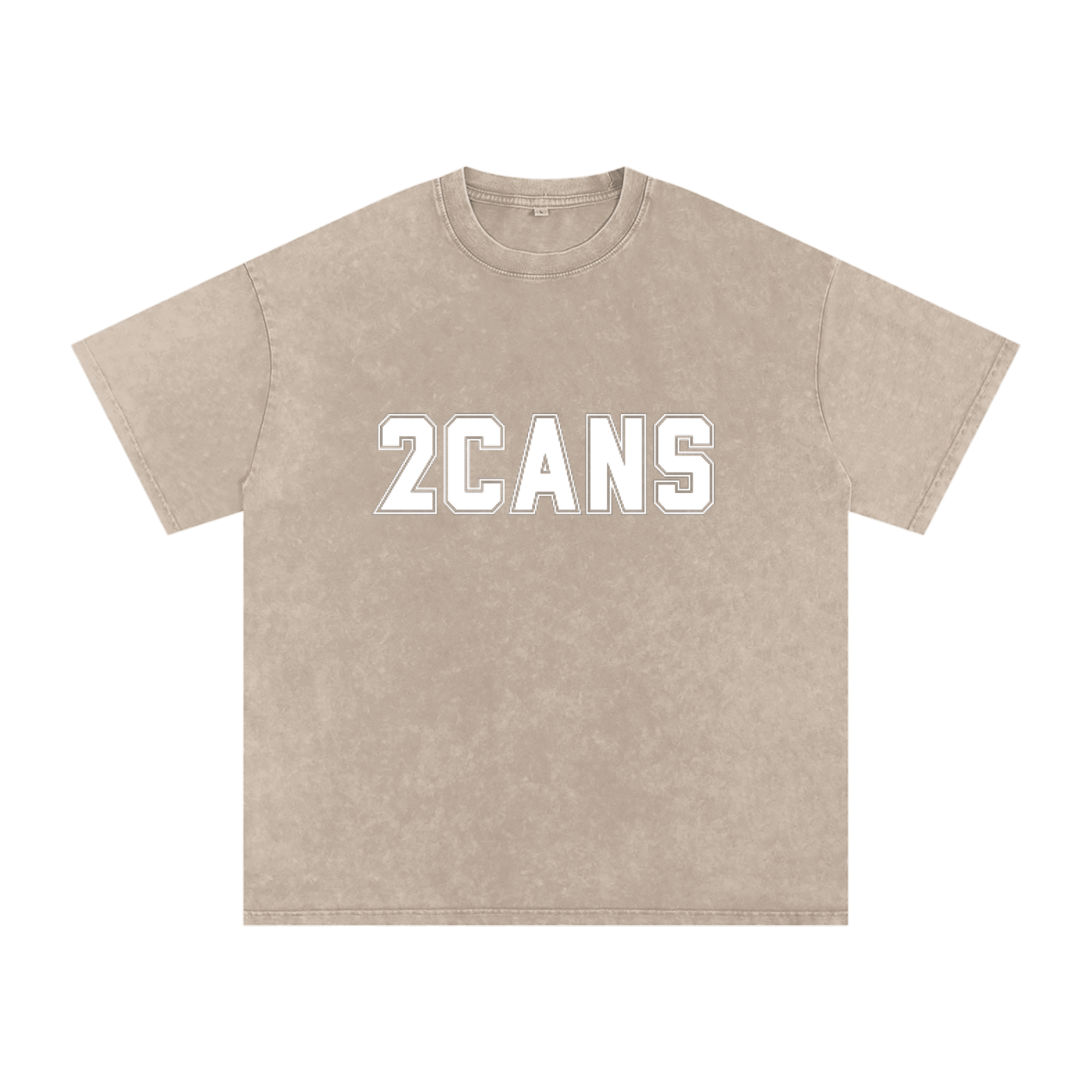 2CANS Snow Washed Oversized Cotton T-Shirt
