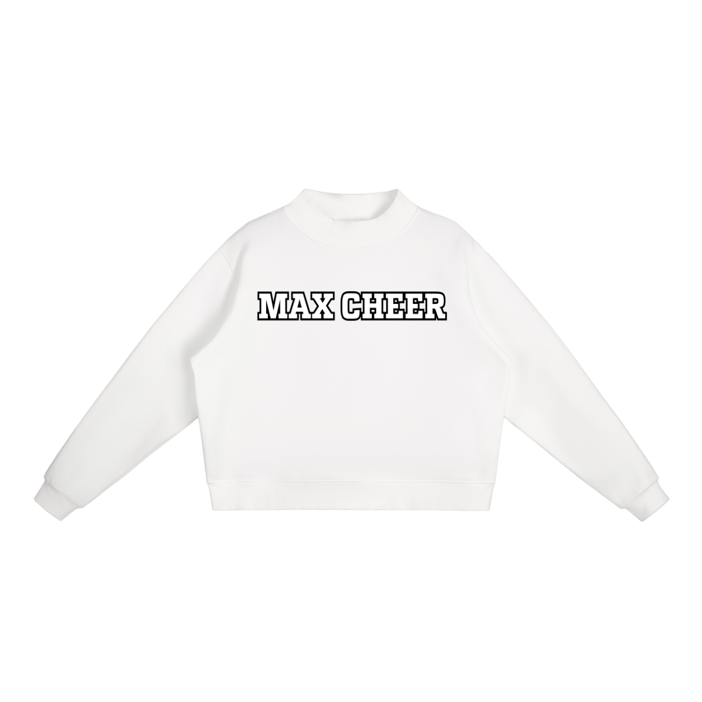 Essential Fleece Mock-Neck Crew MAX Cheer Sweatshirt