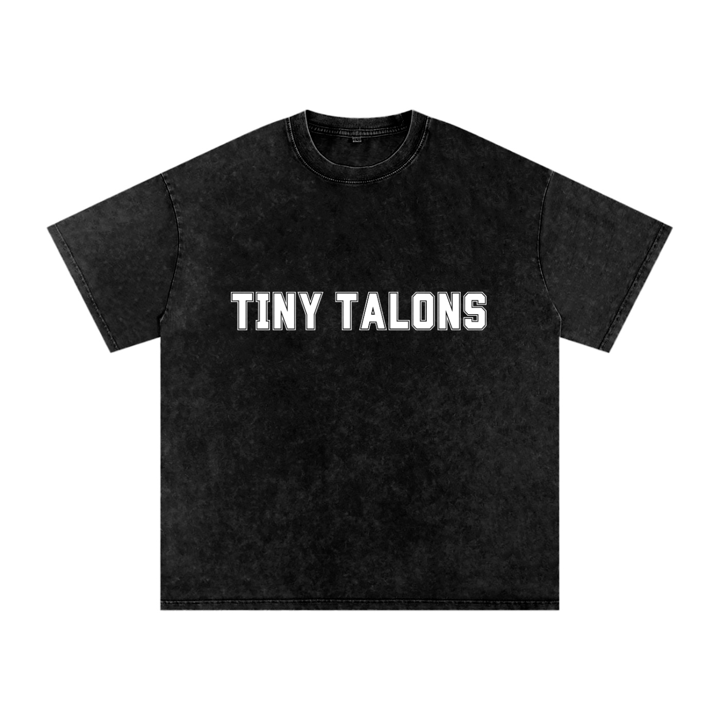 TINY TALONS Snow Washed Oversized Cotton T-Shirt