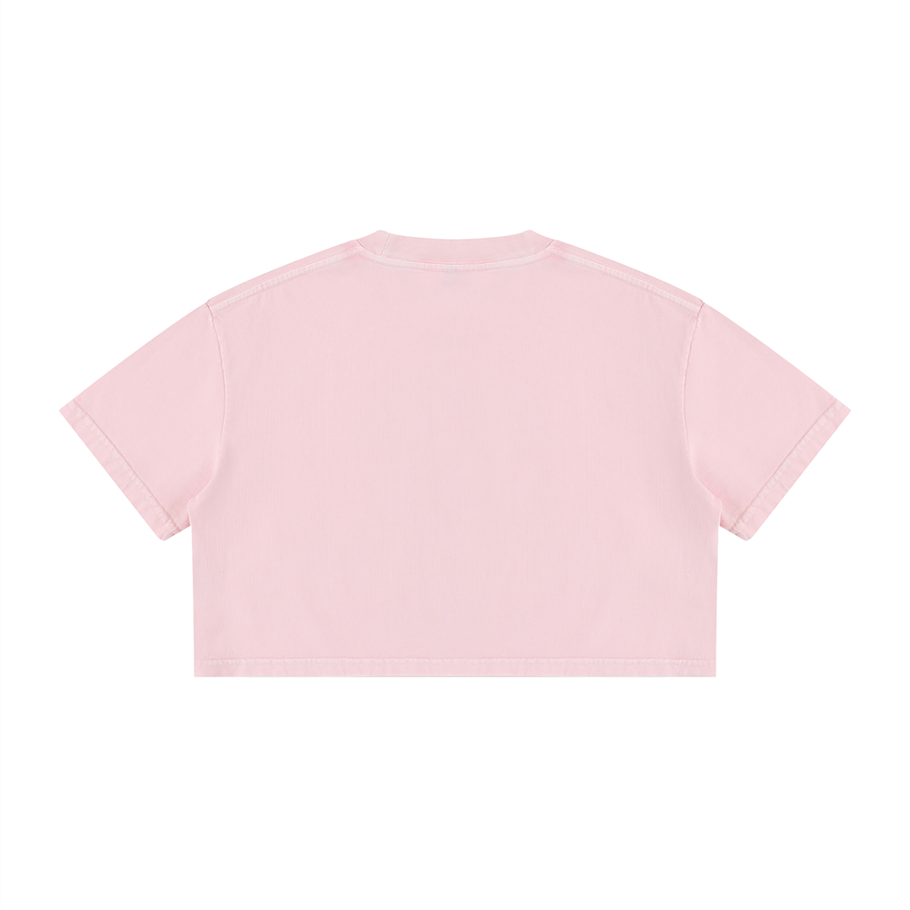 MAX Auburn Women's Mineral Wash Cotton Crop T-Shirt