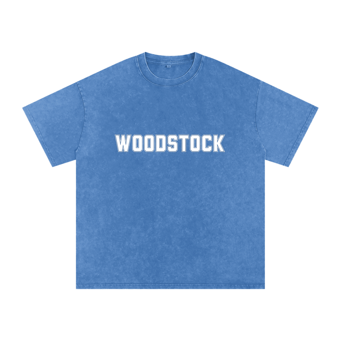 WOODSTOCK Snow Washed Oversized Cotton T-Shirt
