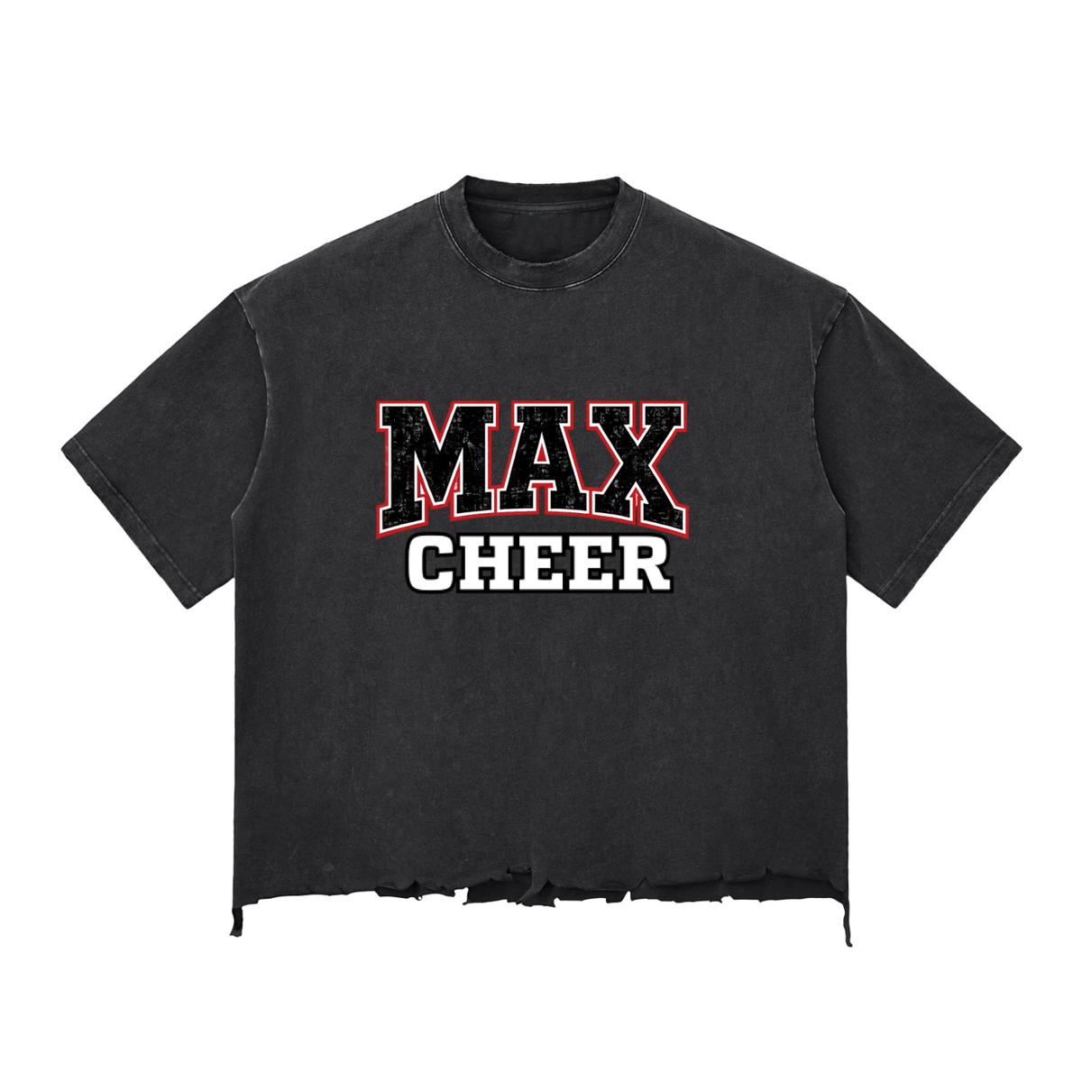 MAX Snow Wash Raw-Hem Boxy T-shirt