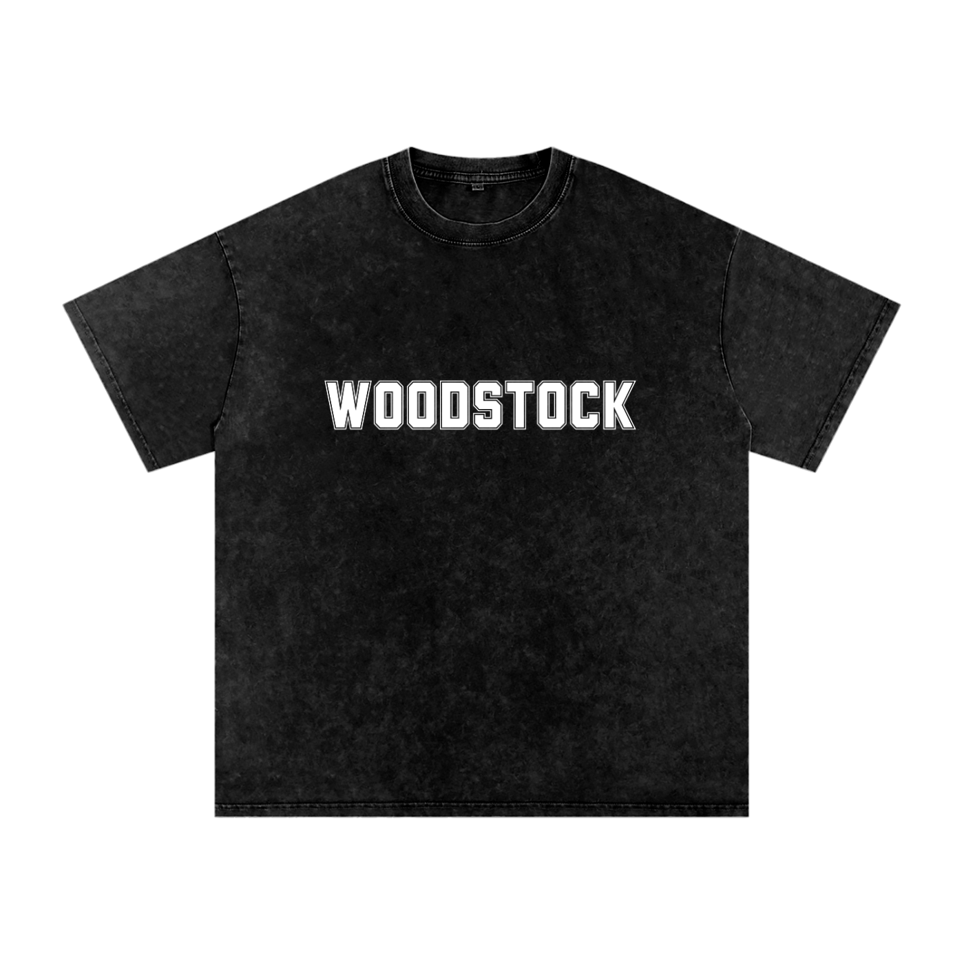 WOODSTOCK Snow Washed Oversized Cotton T-Shirt