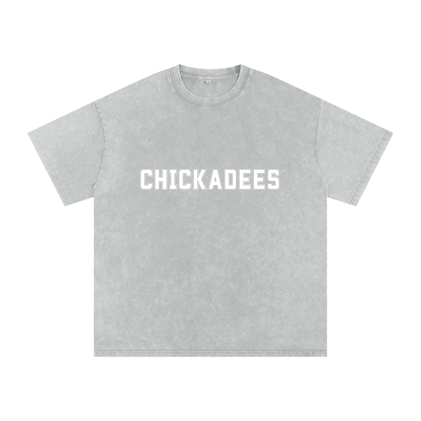 CHICKS Snow Washed Oversized Cotton T-Shirt