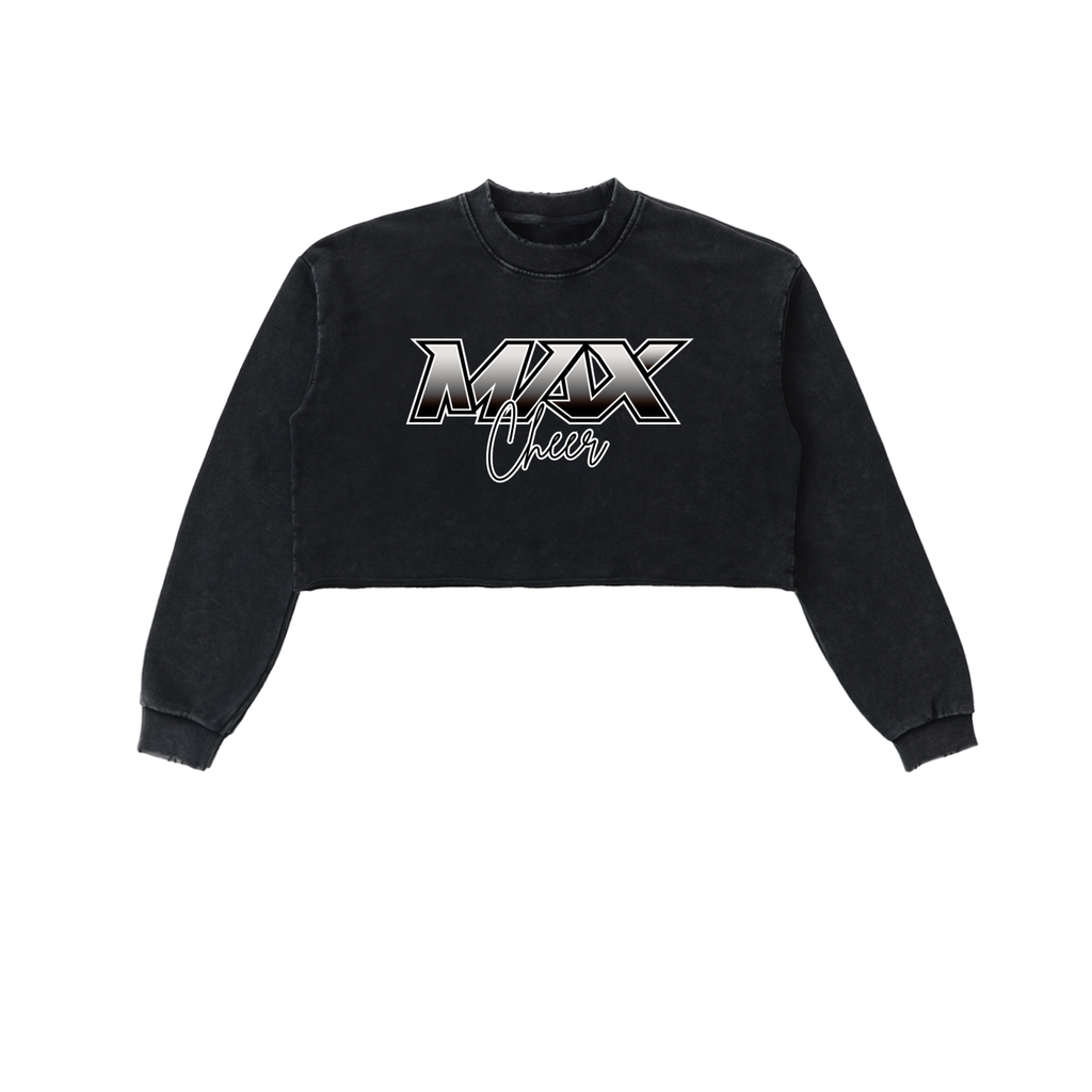 MAX Vintage Raw Edge Crop Crew – Women's