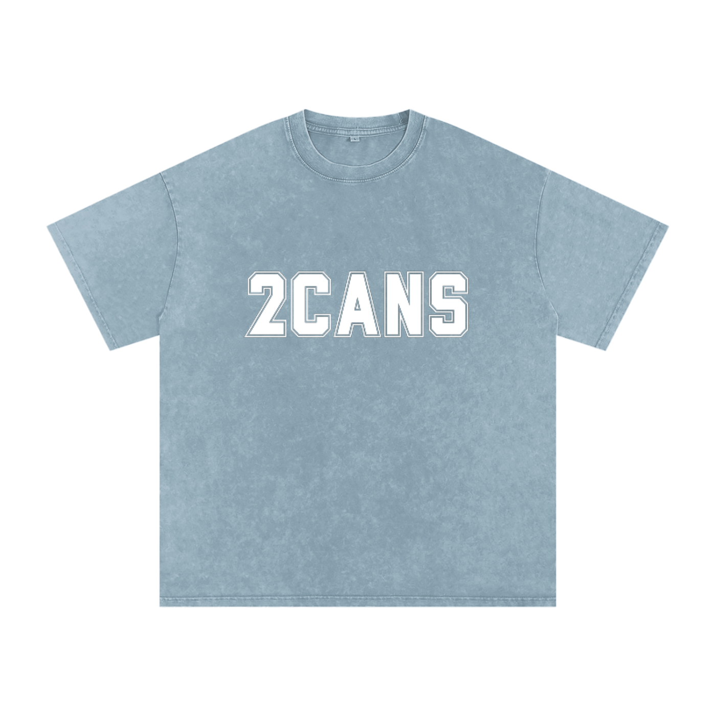 2CANS Snow Washed Oversized Cotton T-Shirt