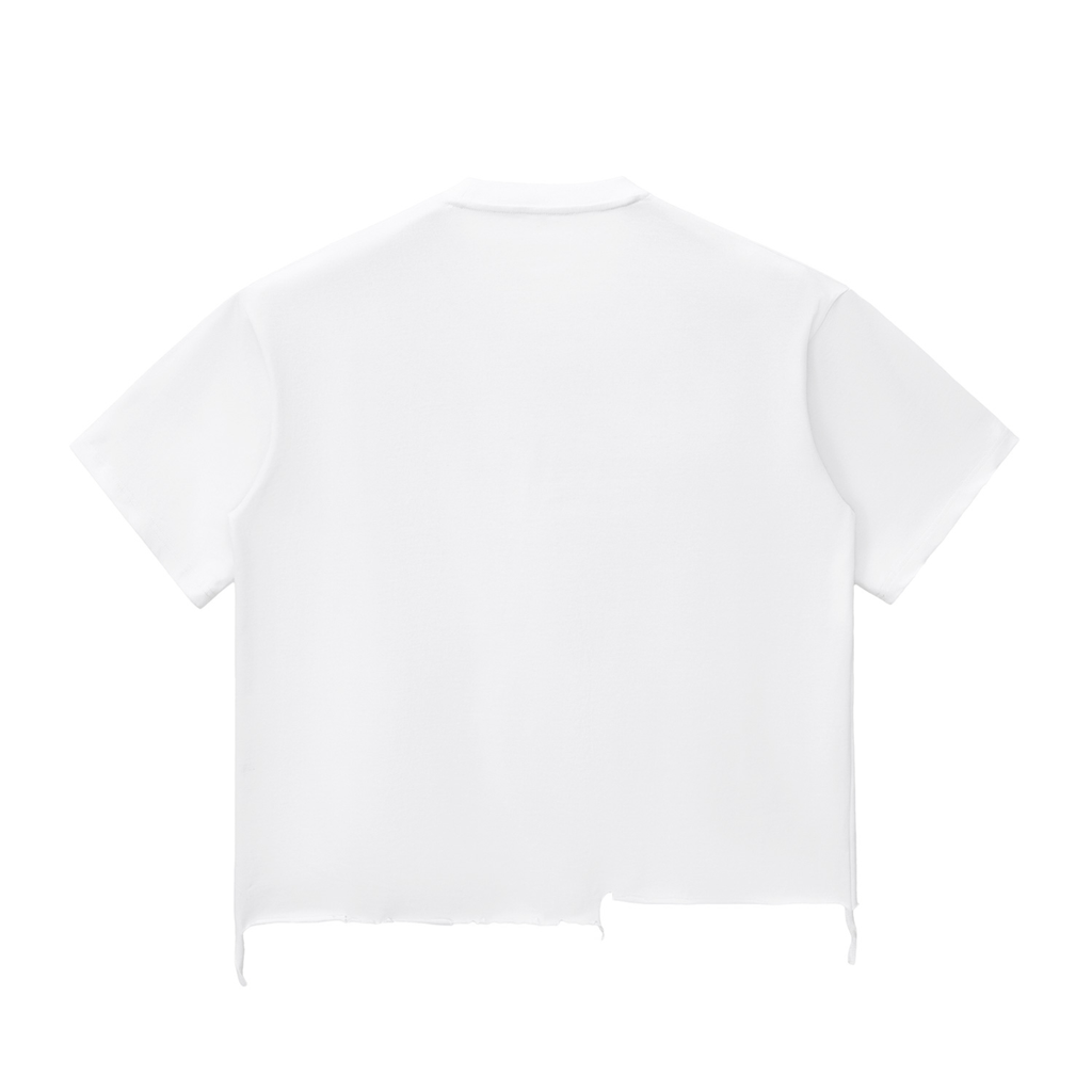 MAX Snow Wash Raw-Hem Boxy T-shirt