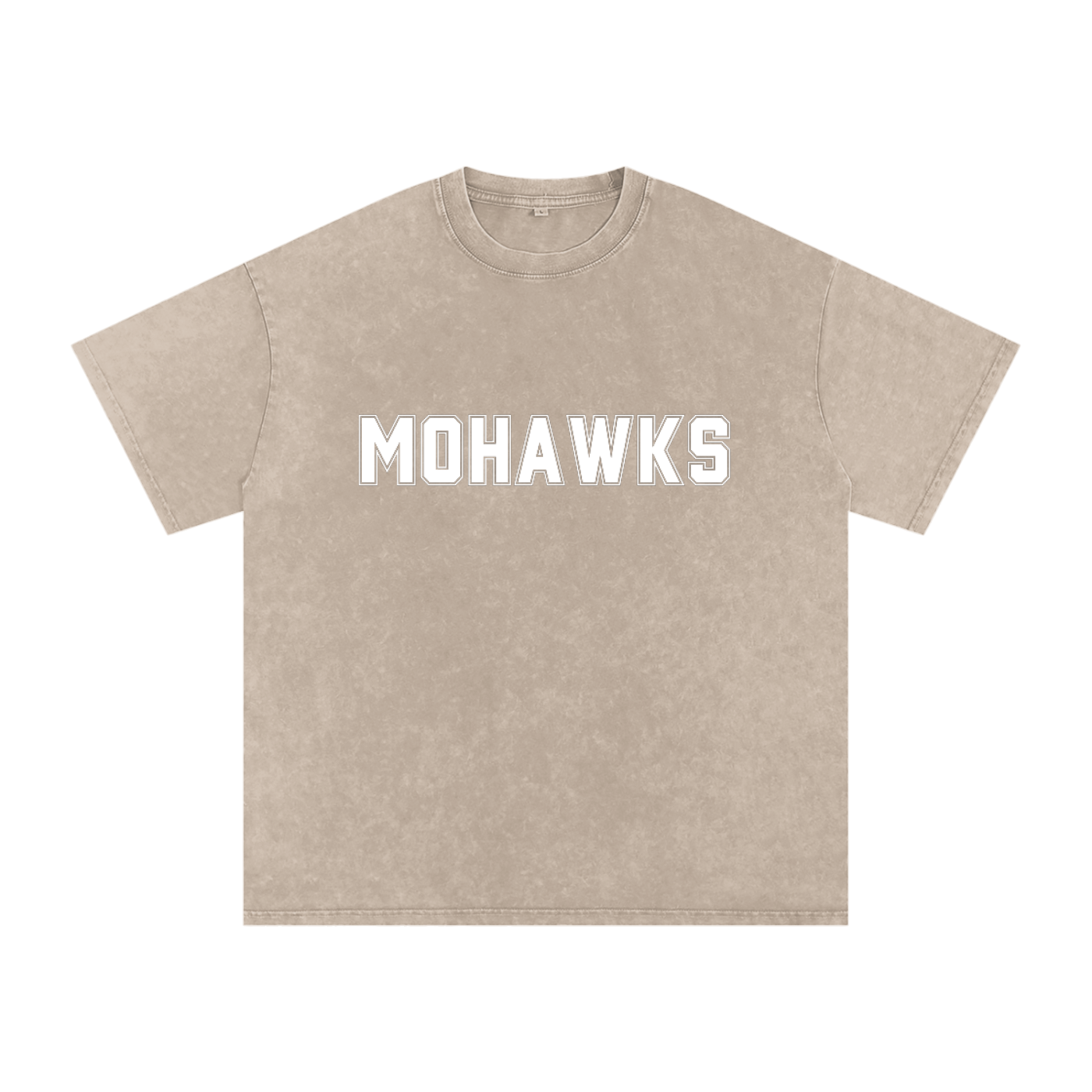 MOHAWKS Snow Washed Oversized Cotton T-Shirt