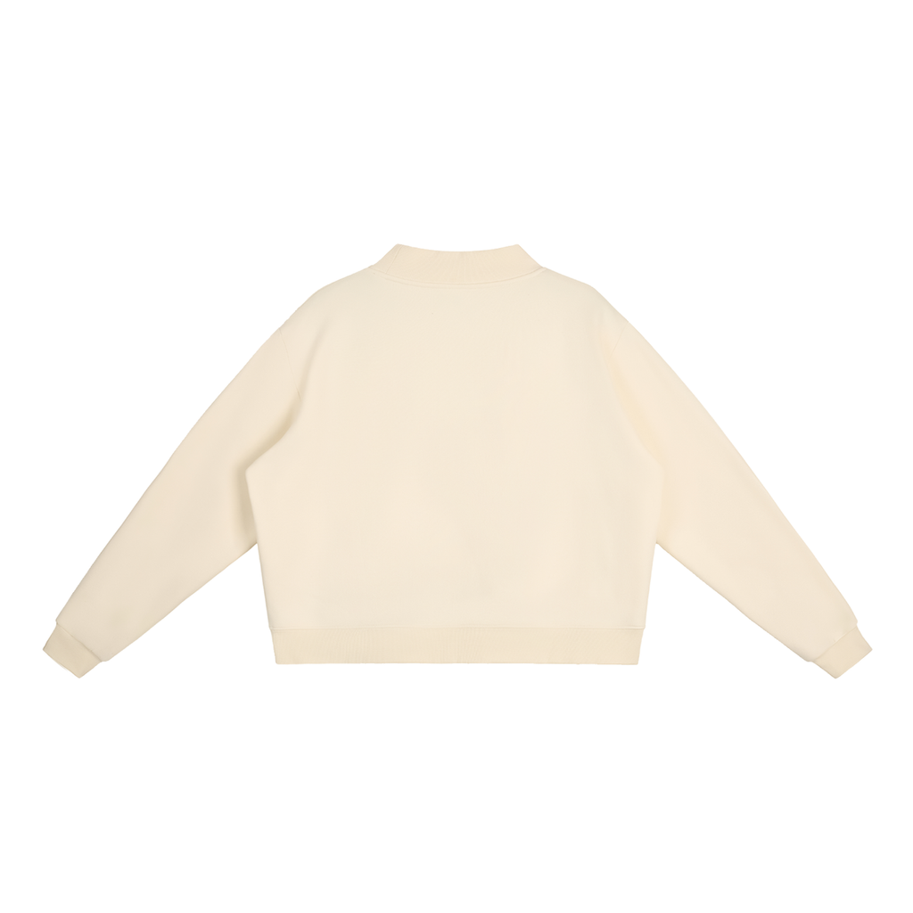 GO BIRDS Essential Fleece Mock-Neck Crew Sweatshirt