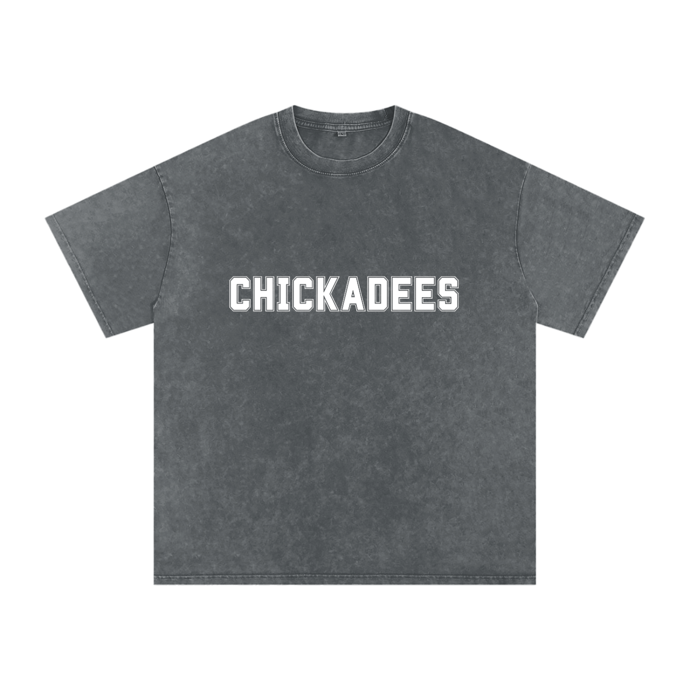 CHICKS Snow Washed Oversized Cotton T-Shirt