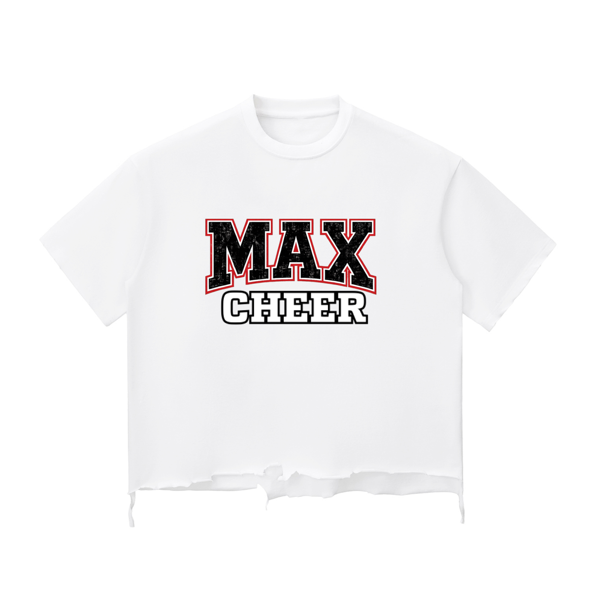 MAX Snow Wash Raw-Hem Boxy T-shirt
