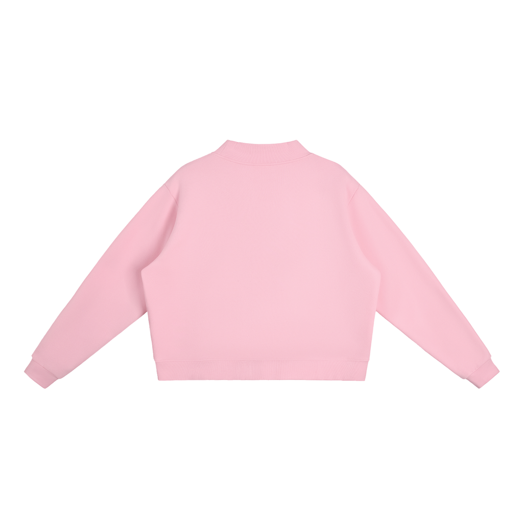 GO BIRDS Essential Fleece Mock-Neck Crew Sweatshirt