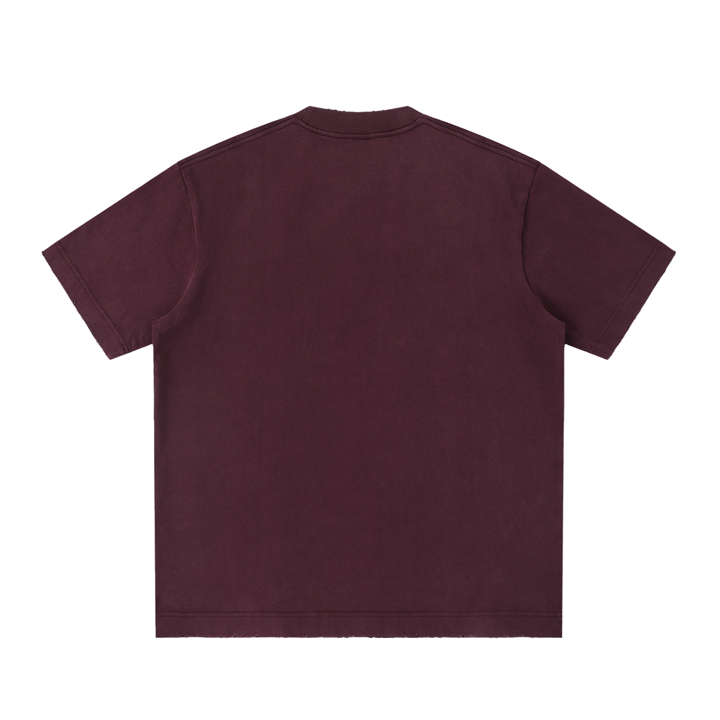 PHOENIX Heavyweight Vintage Washed Frayed T-Shirt