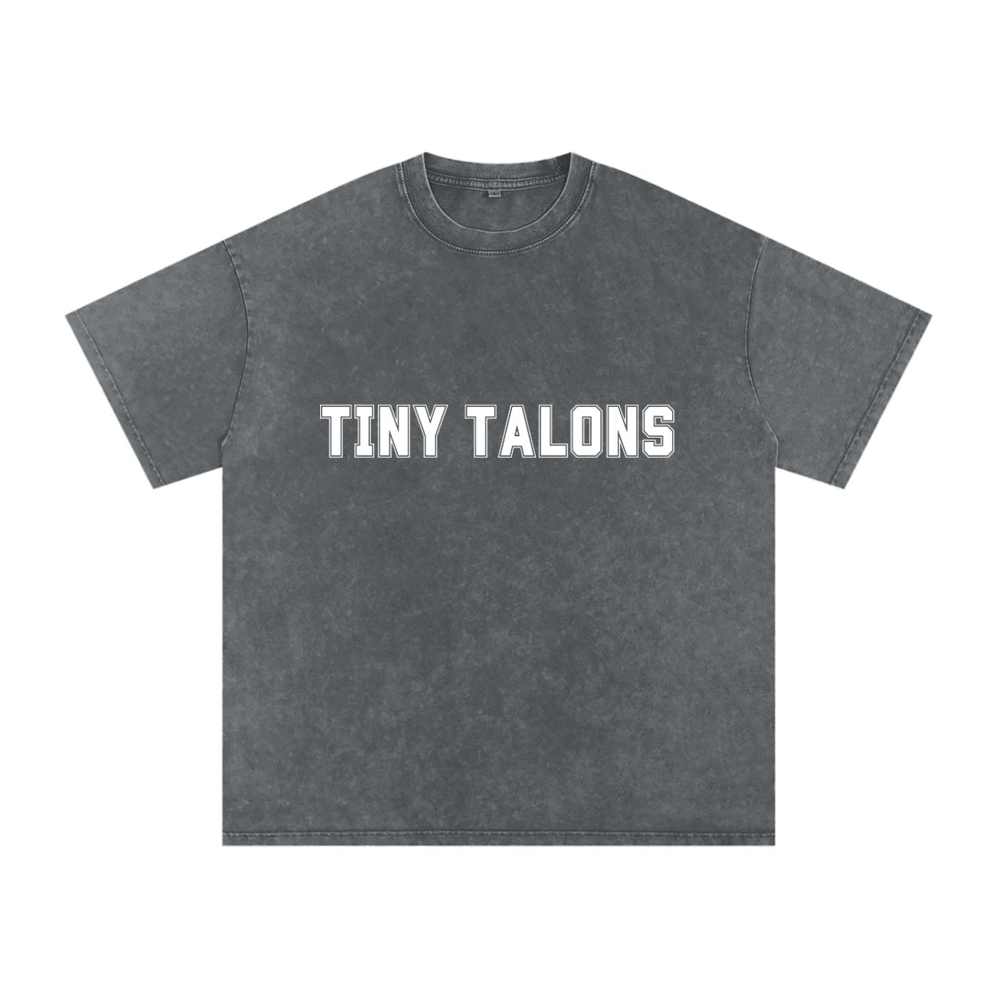 TINY TALONS Snow Washed Oversized Cotton T-Shirt