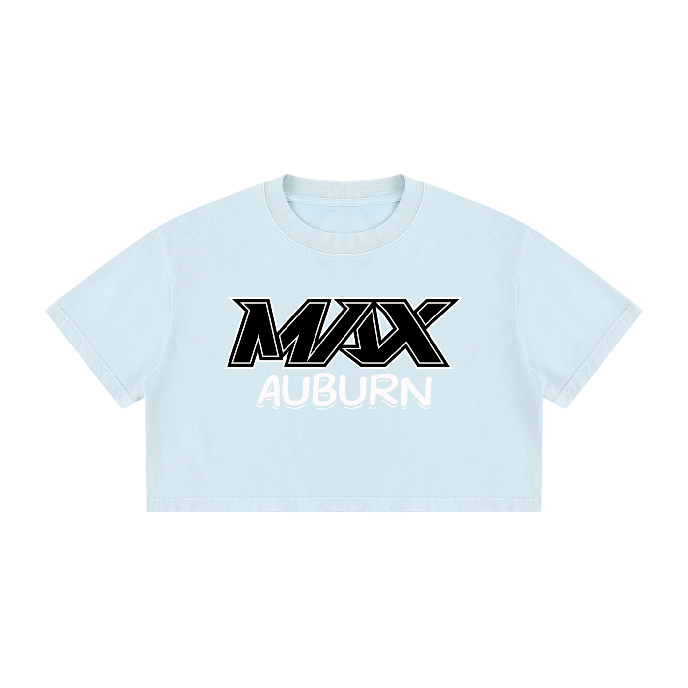 MAX Auburn Women's Mineral Wash Cotton Crop T-Shirt