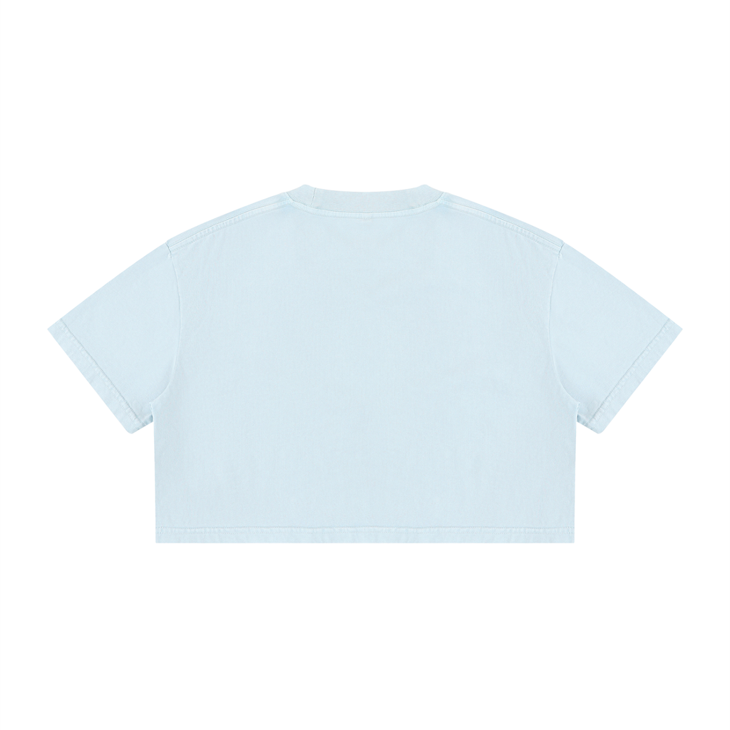 MAX Auburn Women's Mineral Wash Cotton Crop T-Shirt