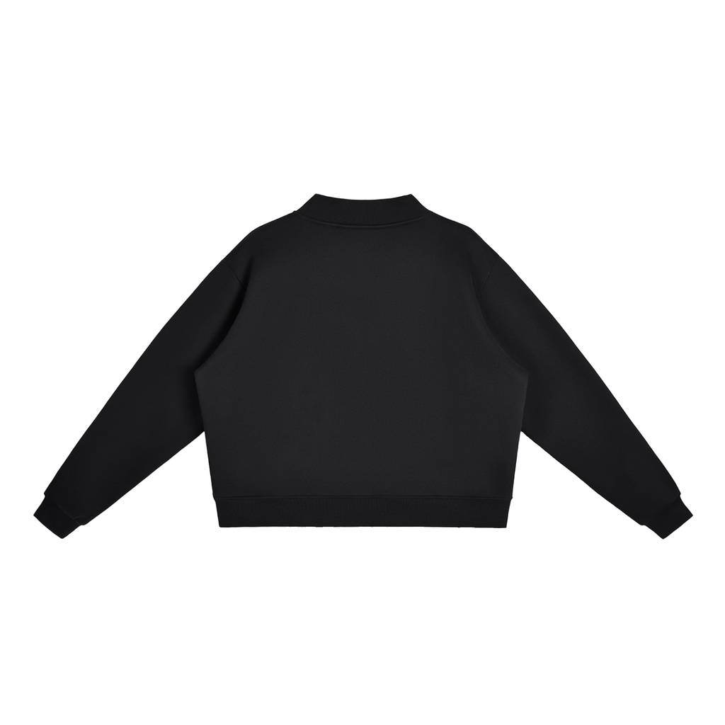 GO BIRDS Essential Fleece Mock-Neck Crew Sweatshirt