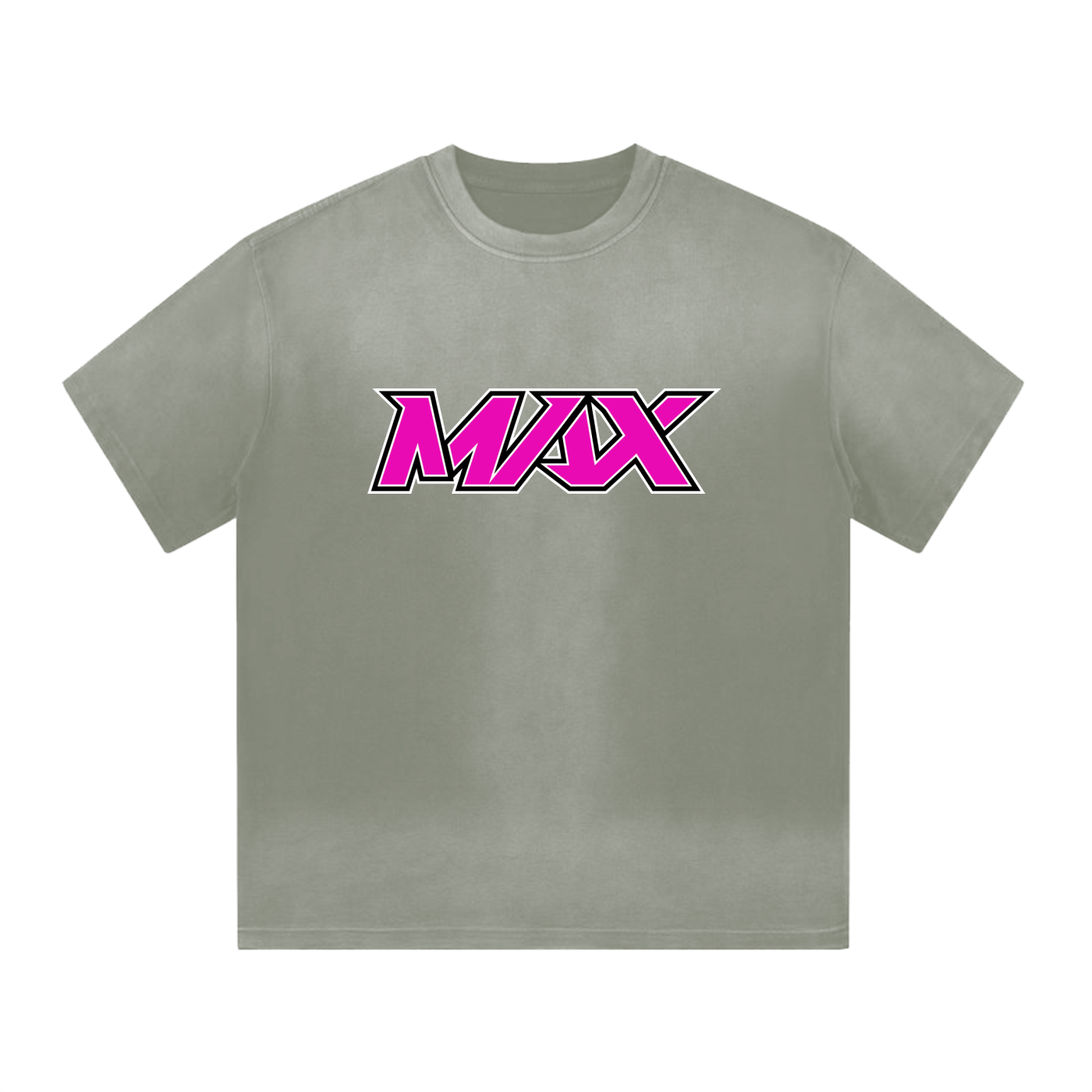 “I” Shape Gradient Washed T-Shirt