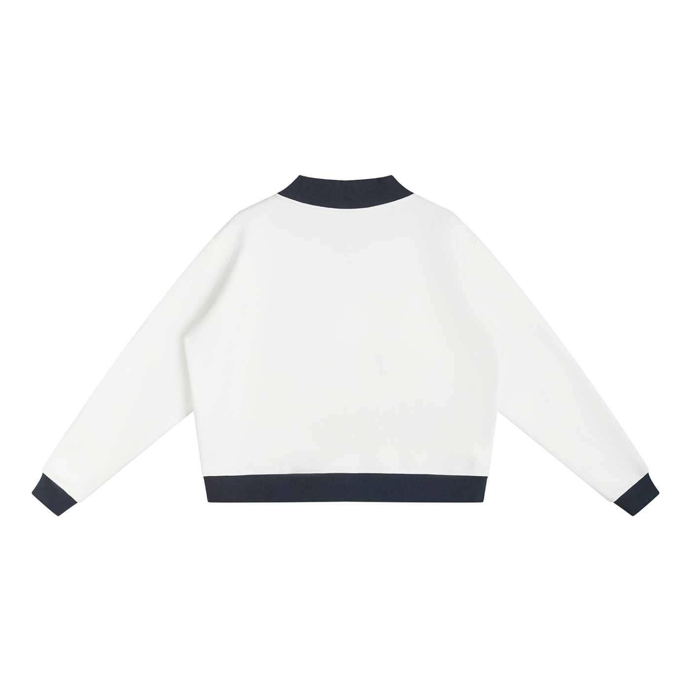 2 Tone Women’s Mock Neck Crewneck Sweatshirt