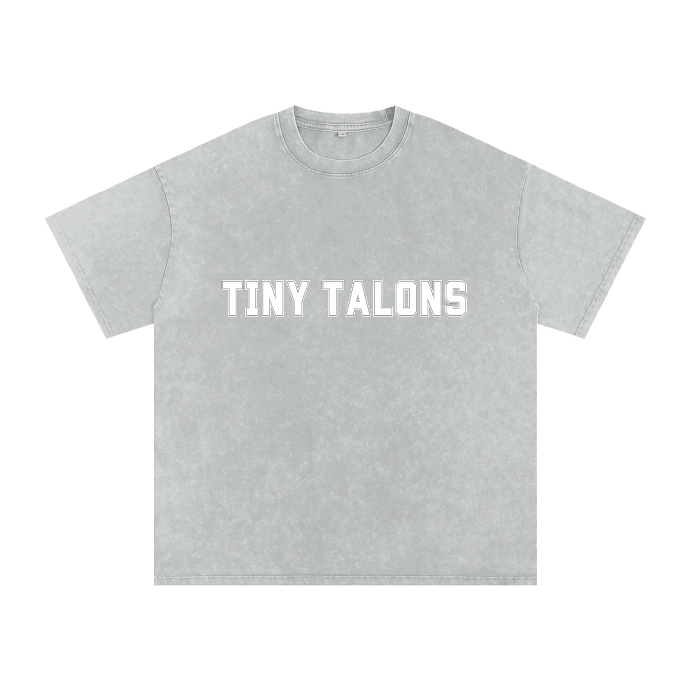 TINY TALONS Snow Washed Oversized Cotton T-Shirt