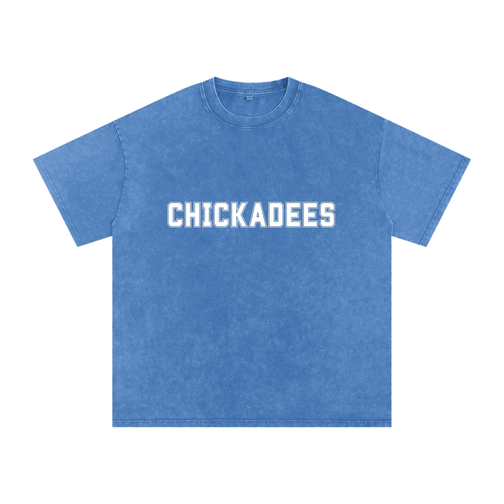 CHICKS Snow Washed Oversized Cotton T-Shirt