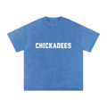 CHICKS Snow Washed Oversized Cotton T-Shirt