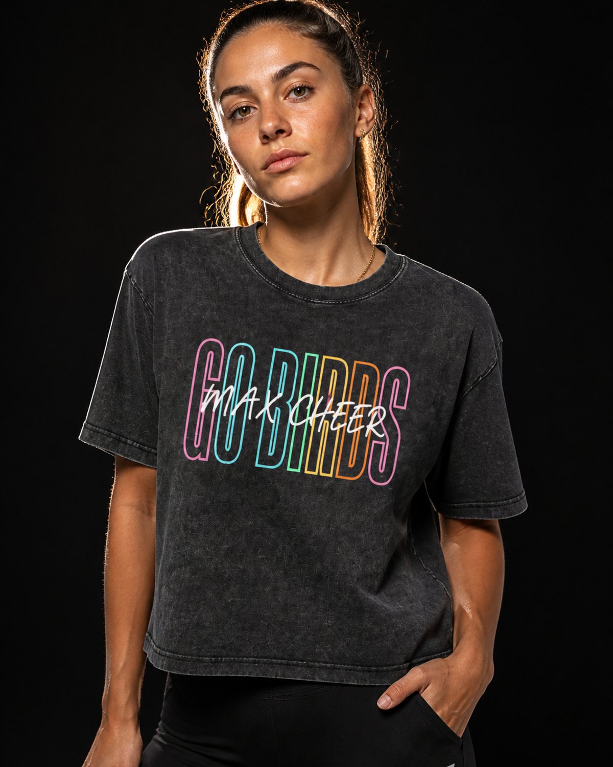 GO BIRDS Mineral Wash Tee – Unisex
