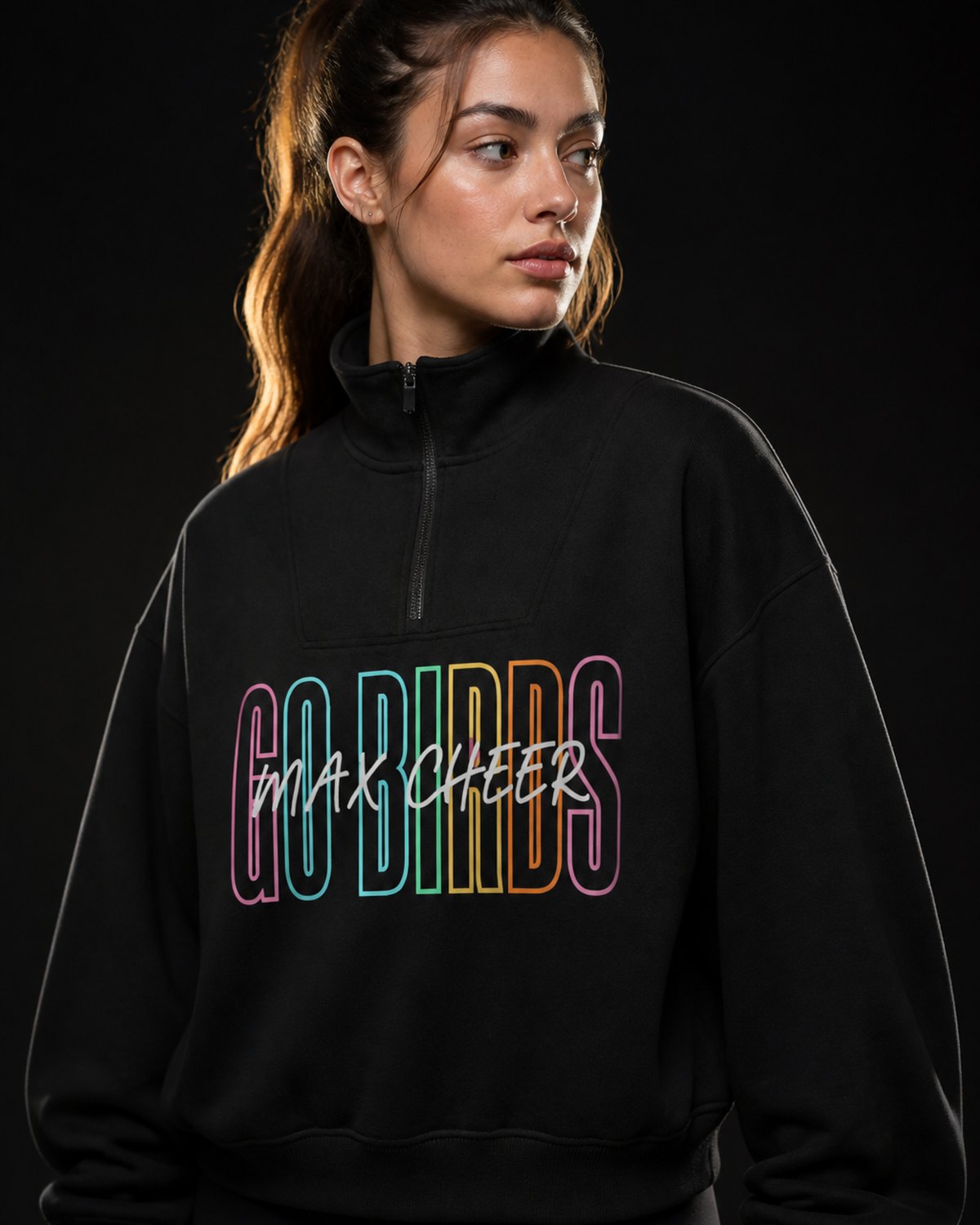 GO BIRDS Fleece Quarter-Zip – Women's