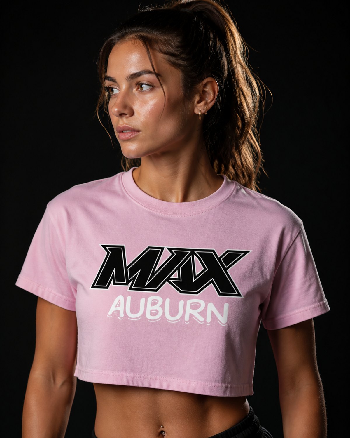 MAX Auburn Mineral Wash Crop Tee – Women's