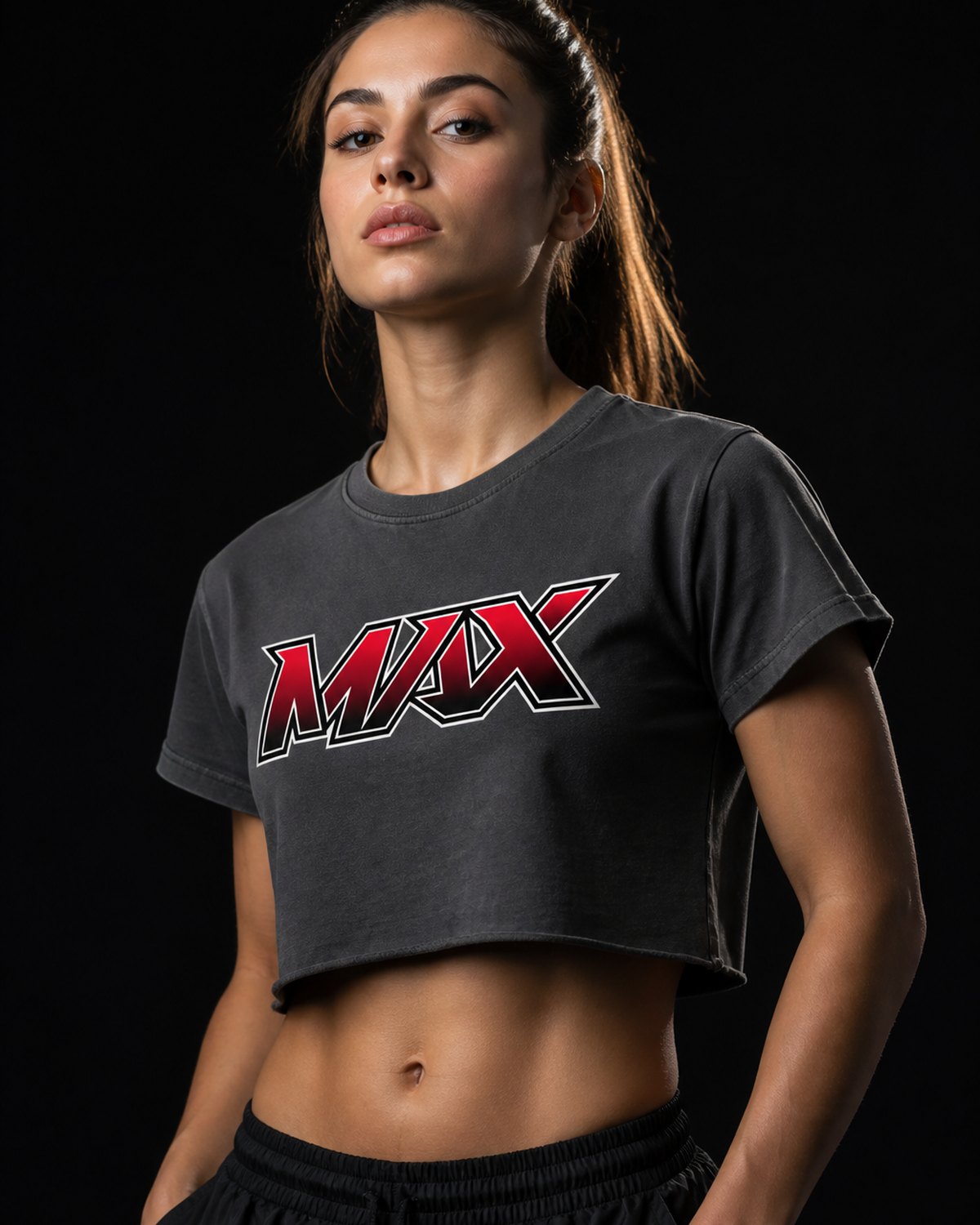 MAX Vintage Raw Edge Crop Tee – Women's