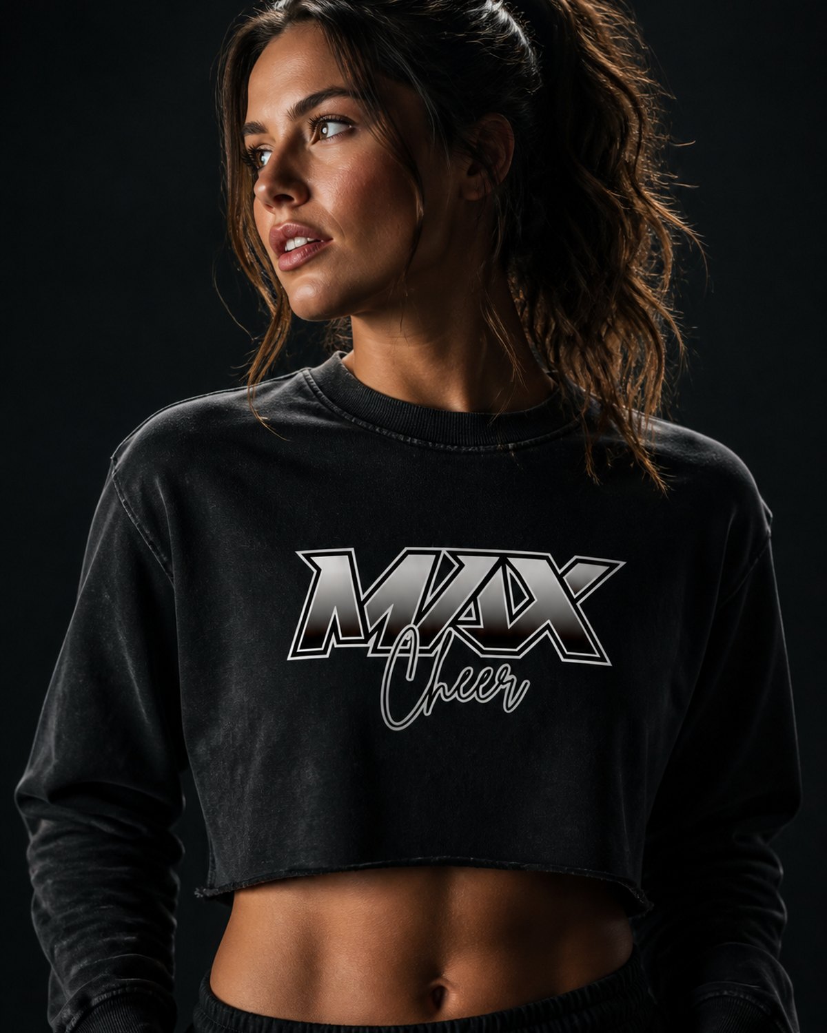 MAX Vintage Raw Edge Crop Crew – Women's
